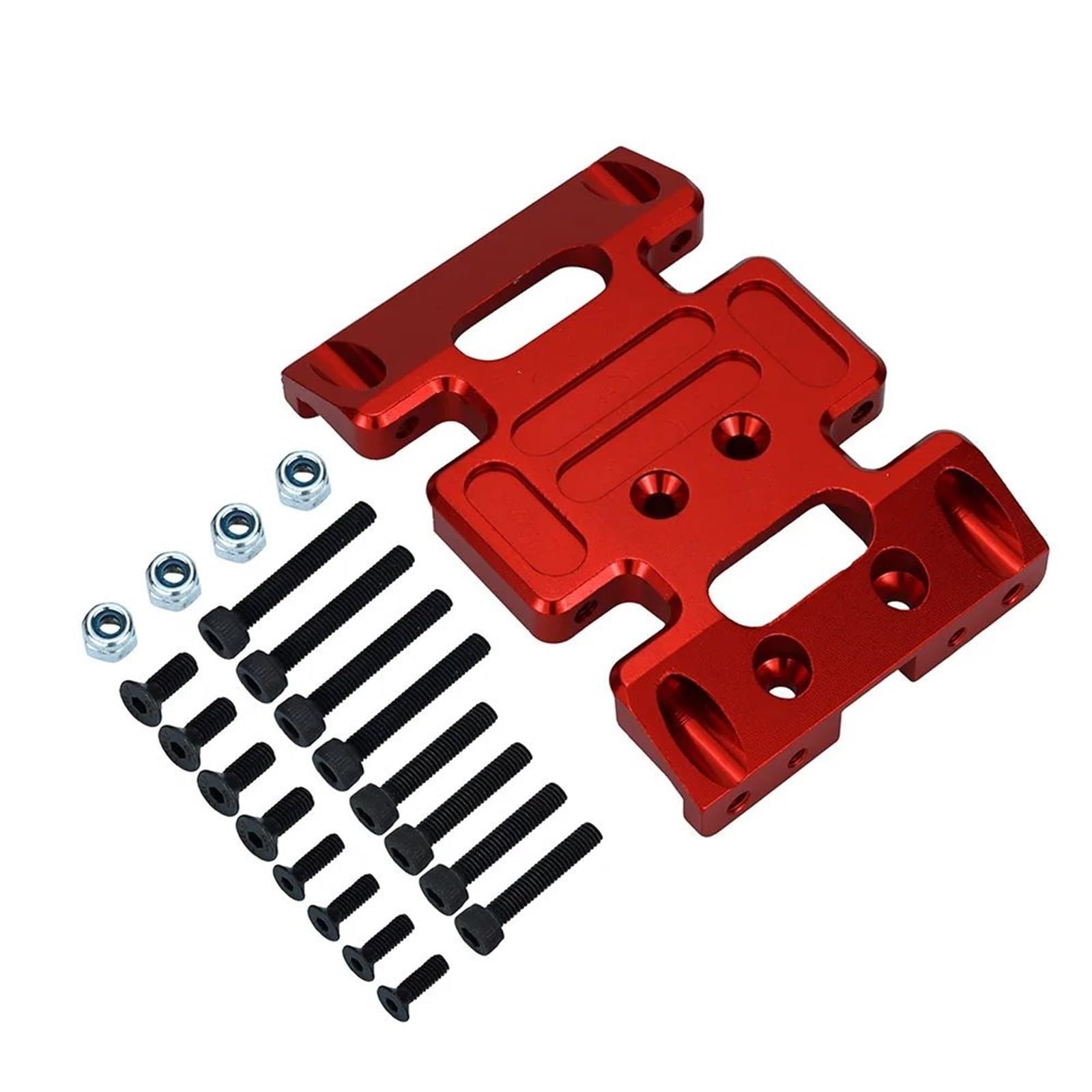 Piastra Skid Supporto Trasmissione Alu per Axial per SCX10 1/10 Ricambi RC | Piastra Skid Alluminio Anodizzato Supporto Trasmissione Per Upgrade Crawler RC Montaggio A Bulloni