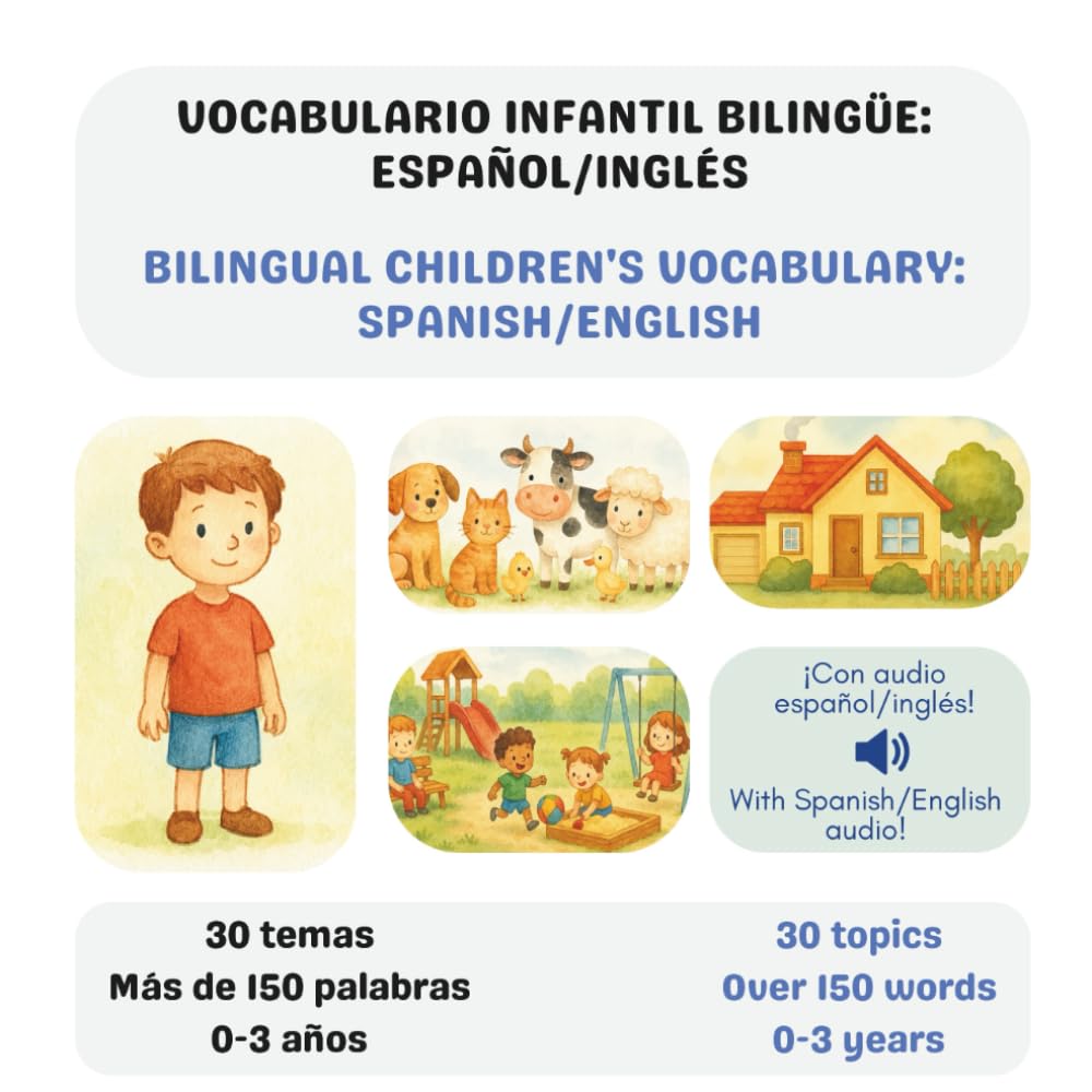 VOCABULARIO INFANTIL BILINGÜE: ESPAÑOL/INGLÉS. BILINGUAL CHILDREN'S VOCABULARY: SPANISH/ENGLISH
