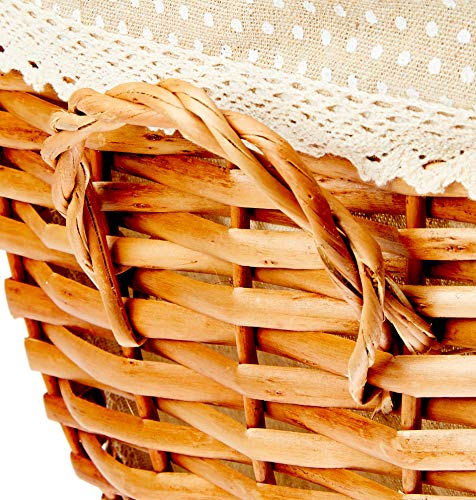 Allegory Cesta 2 Peças com Tampa GS Internacional Bege 38x27x21cm Fibra/Tecido Natural