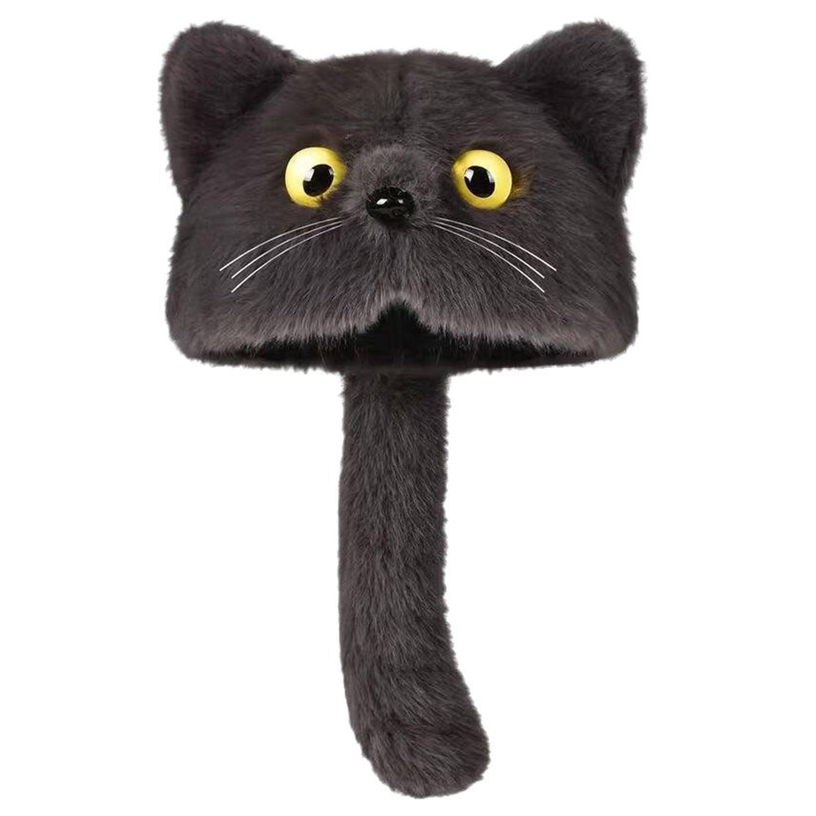 MICFENY Lovely Warm Winter Hat With Plush Cats Ear Unisex Cold Weather Headwear for Family Matching Outfits and Cold Weather