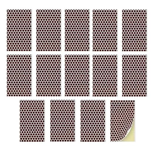 14Pcs Papel de Fósforo Autoadhesivo Papel de Fósforo Bricolaje Borrador Manual de Fósforos para Pegar a Botella/Bote de Fósforos