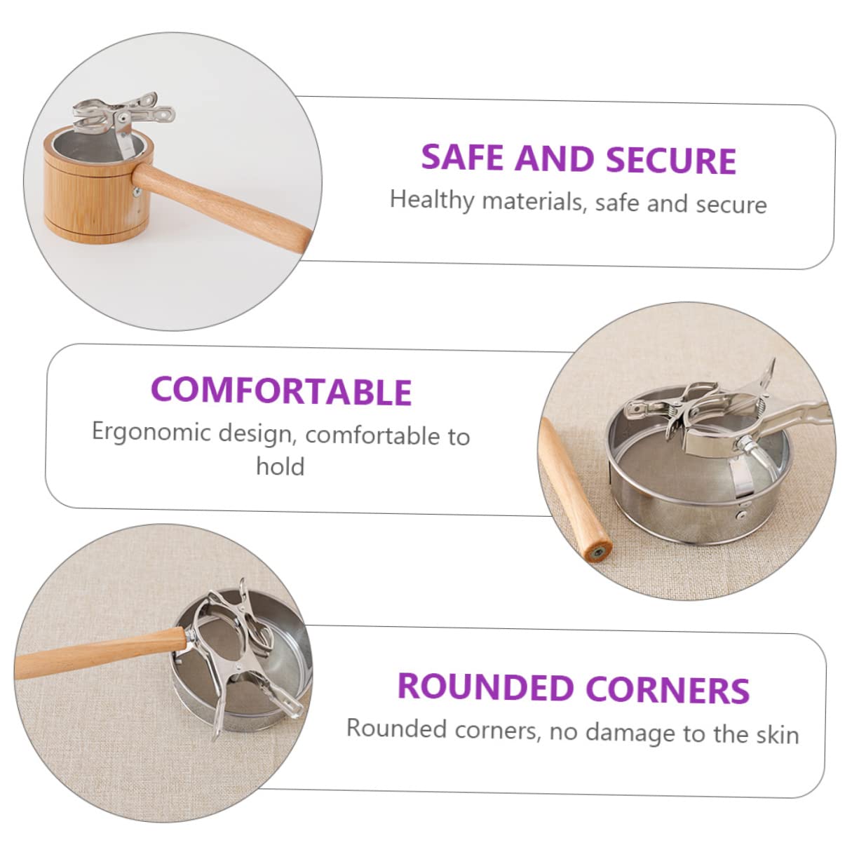 TOVINANNA Moxa Roll Stick Holder Moxibustion Instrument Portable Moxibustion Box for Gentle Calming Effect Points