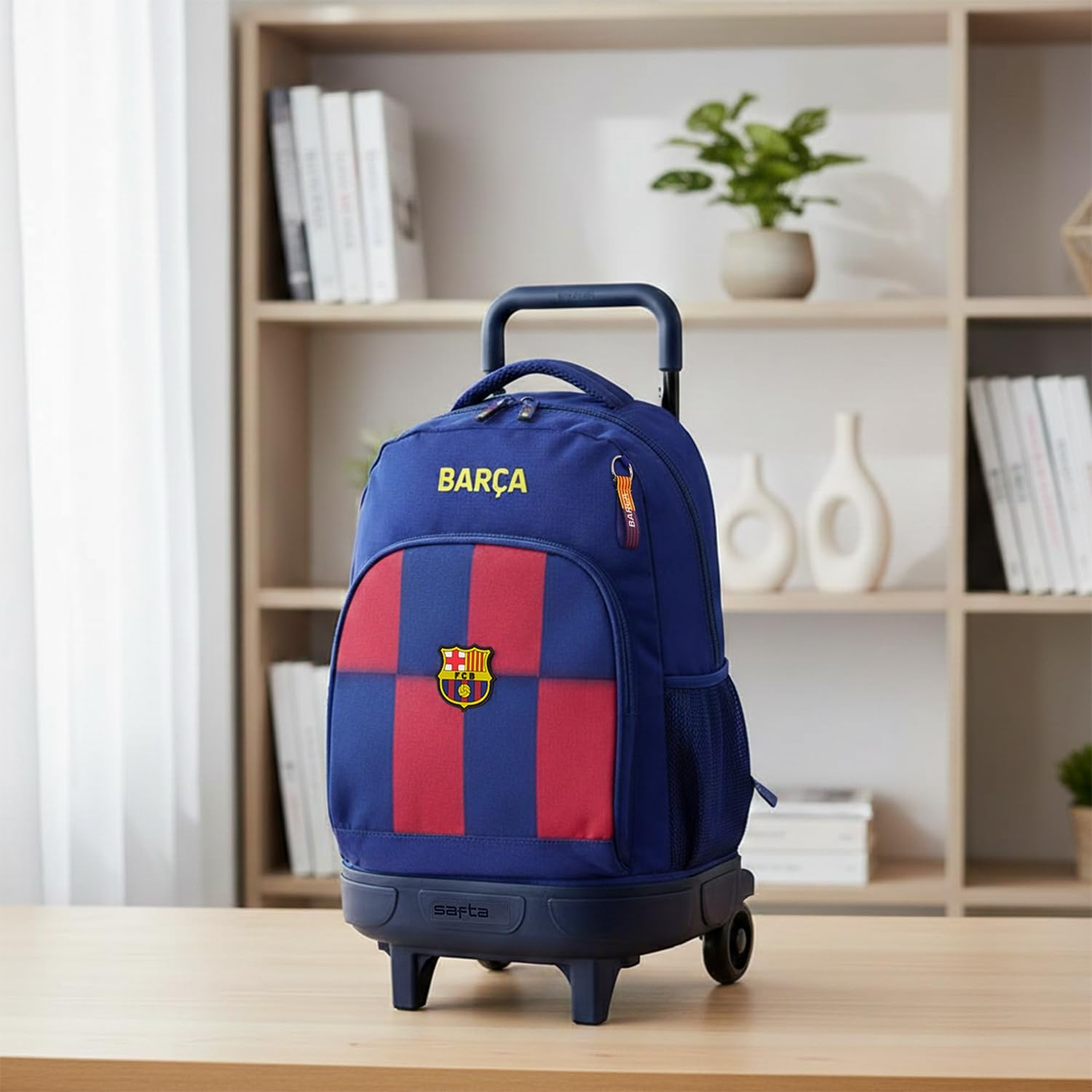 Safta FC Barcelona Rucksack, Unisex, verstellbare Griffe, leicht und bequem, ideal für Schule und Alltag, Barça-Rucksack, Unisex, Kinder