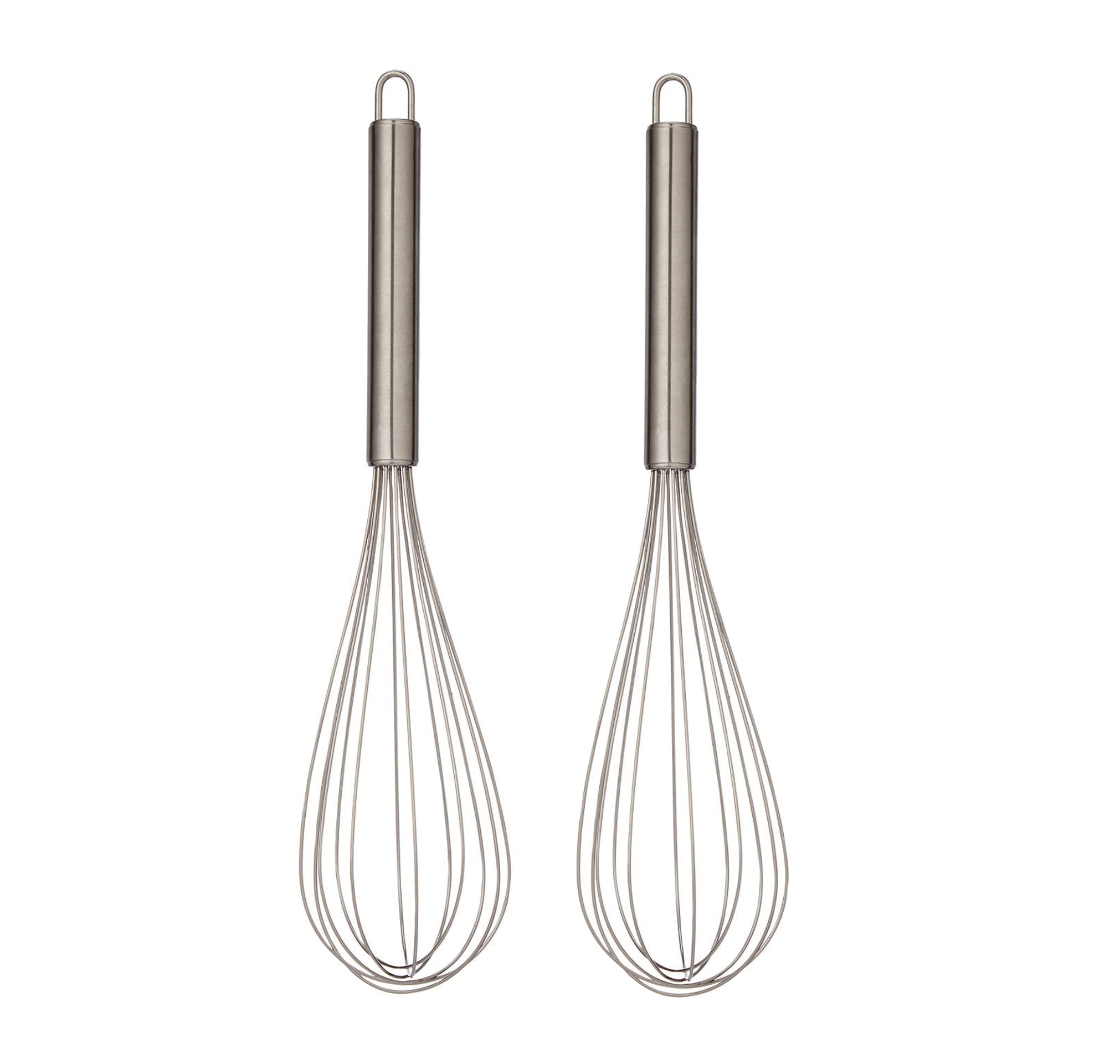 Best House Stainless Steel Whisk, Kitchen Balloon Whisk, Egg Whisk Beater - 2 Pack (10 + 16 inches) Hand Whisk Perfect for The Kitchen Blending, Beating, Whisking, Cooking, Stirring and Baking