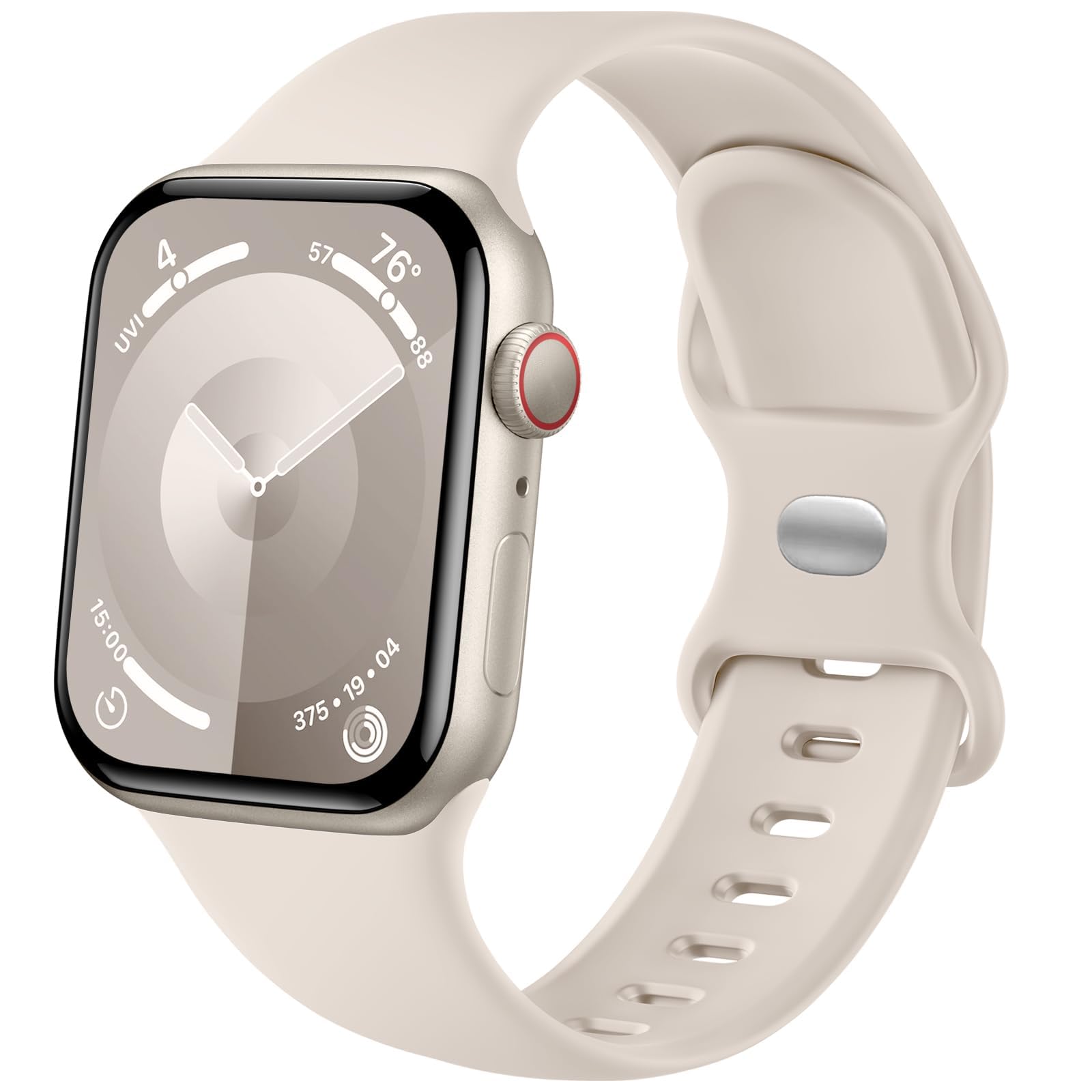 Compatible with Apple Watch Strap 49mm 45mm 44mm 42mm 41mm 40mm 38mm, Silicone Sport Straps Replacement Band Compatible with Apple Watch Series 9 8 7 6 5 4 3 2 1 SE/iWatch Strap