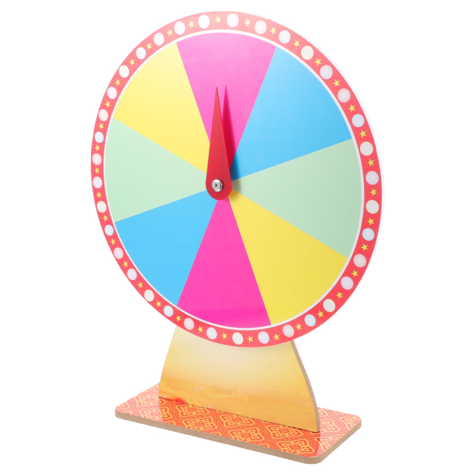 Yardwe Fortune Game Wheel Party Prize Wheel Raffle Game Turntable Boys and Girls' Party Supplies