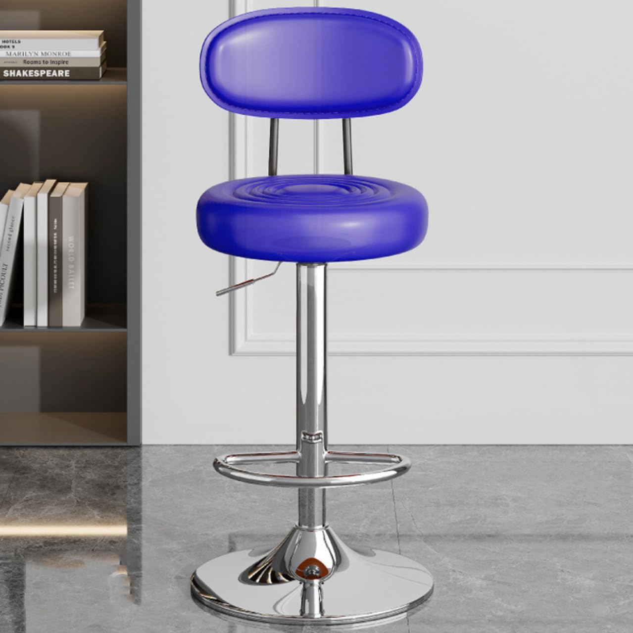 Amazon｜VRGT カウンターチェア バーチェア ブルー 2pcs 高さ調整