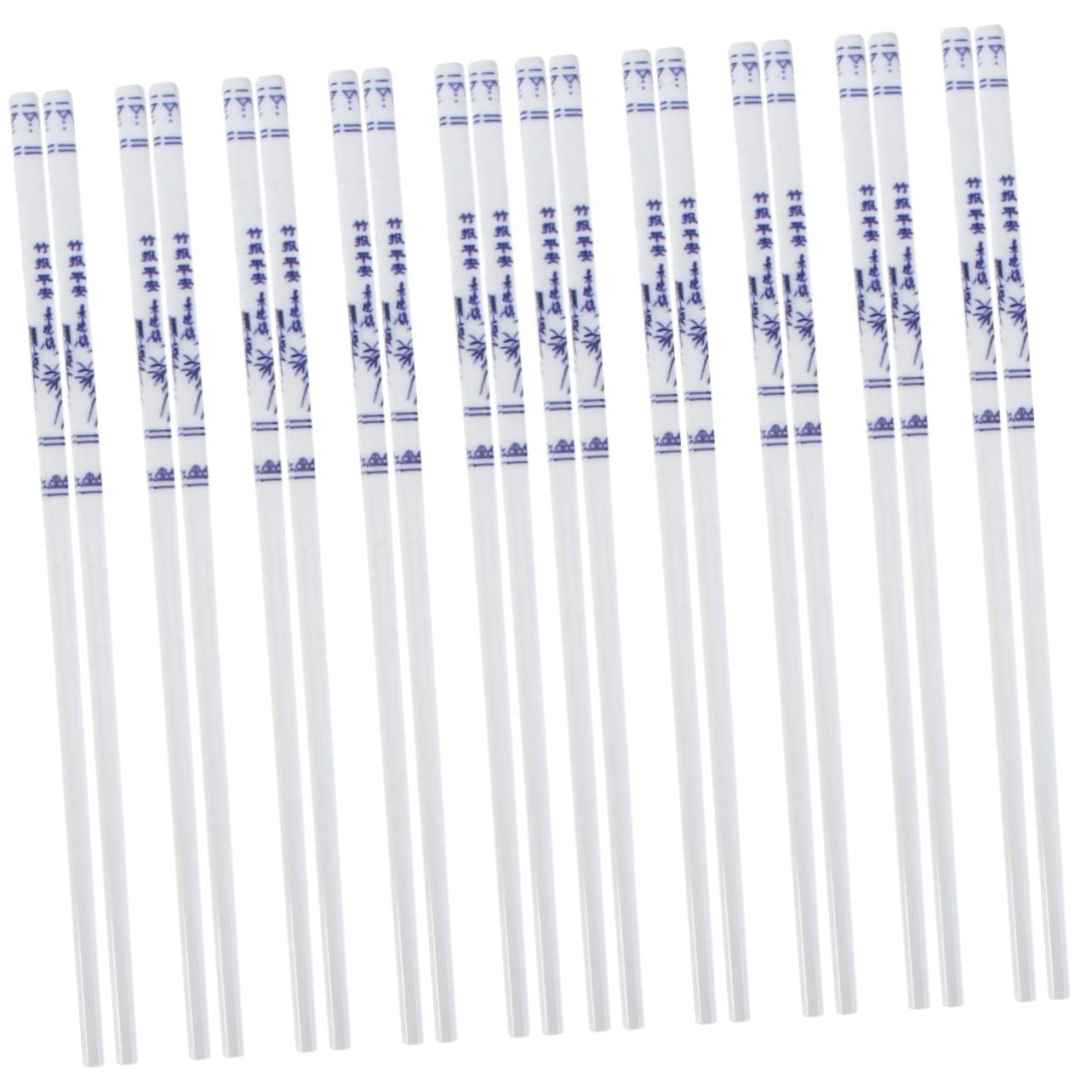 Support de baguettes 10 paires Ensemble de vaisselle en céramique Ensembles d'ustensiles de cuisine Ensemble de vaisselle en porcelaine Baguettes chinoises Baguettes japonaises lavables au lave-vaiss