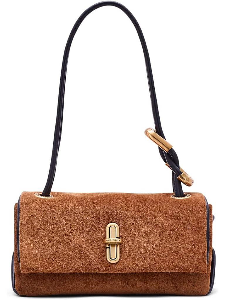 Bronze Marc Jacobs The Suede Mini Dual Shoulder Bag