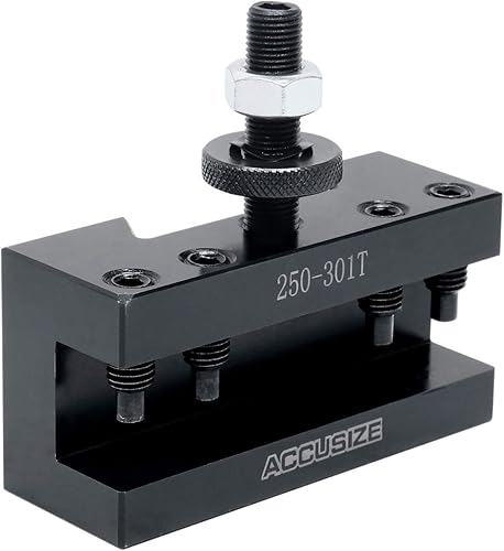 Miniatura 17 de Accusize Industrial Tools Bxa Soporte de torneado y revestimiento, para herramientas de torneado de 3/4", portaherramientas de cambio rápido
