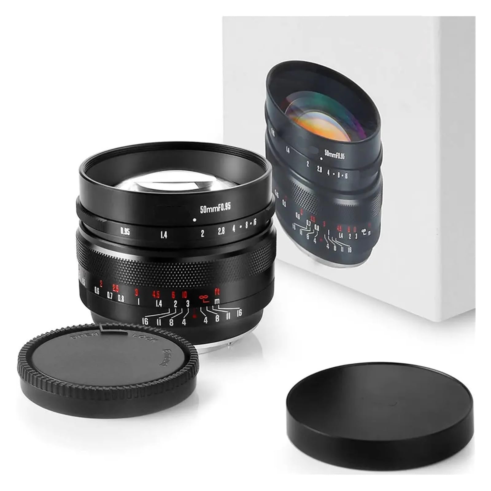 DSLR Camera Lens, Lente de 50 mm F0.95 APS-C MF, Compatible con Sony E