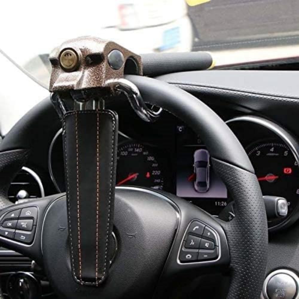 Antirrobo Coche, para ZR V 2022-2025, Bloqueo Volante Coche, Barra Antirrobo, Alta Seguridad, Ajuste Universal, 3 Llaves,A