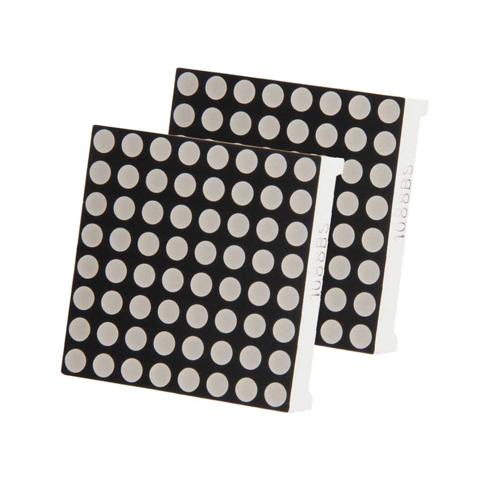 Electrobot 8 x 8 Dot Matrix Common Anode LED Display - Black + White (2 Pcs) (B07SMN2KDX) Amazon Price History, Amazon Price Tracker