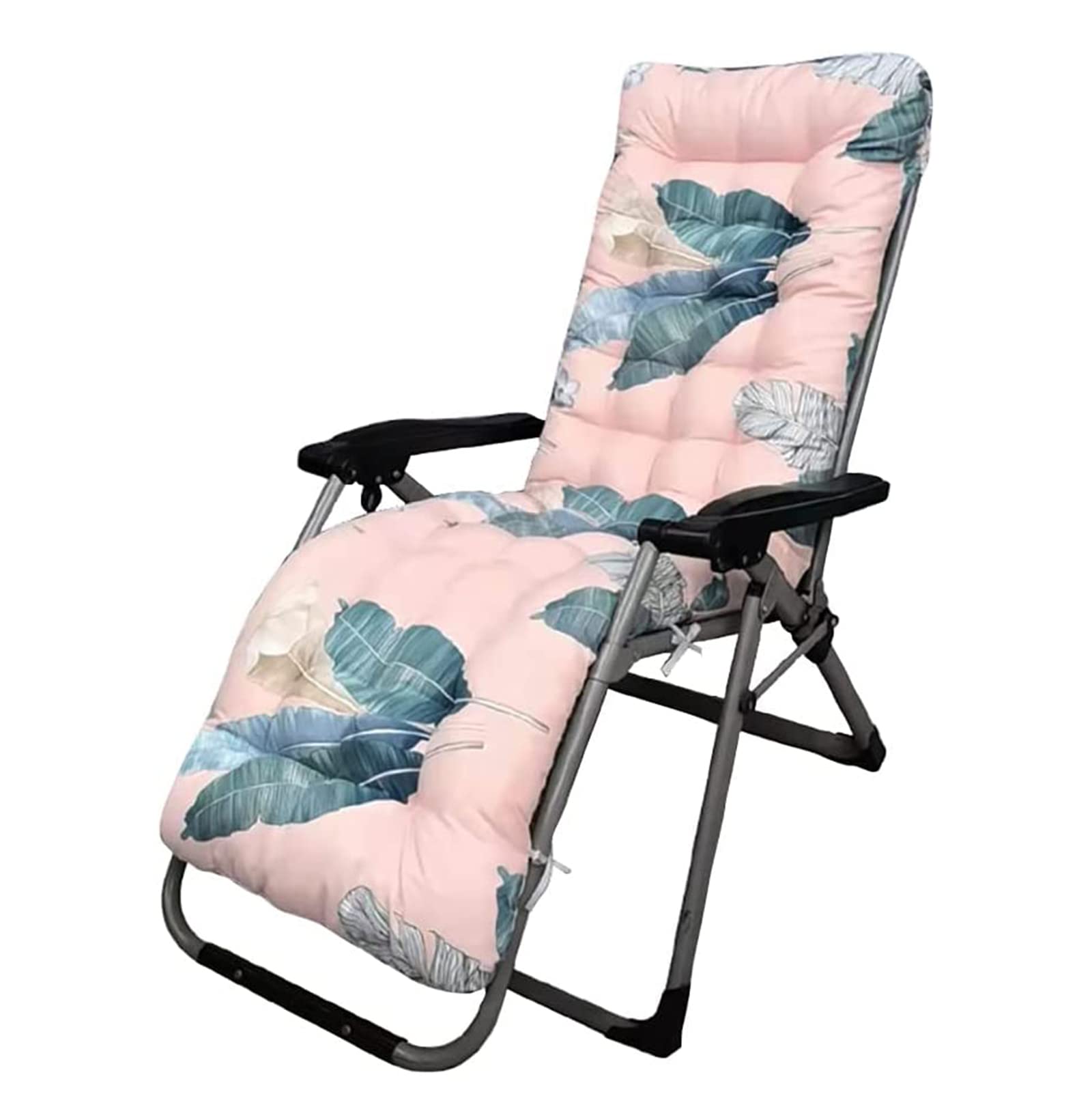Cuscino Imbottito per Sdraio, Antiscivolo Materasso da Giardino con Cravatte, 170x53x8cm Cuscino Sdraio, Ricambio Cuscino Ideale per Sdraio da Giardino,B