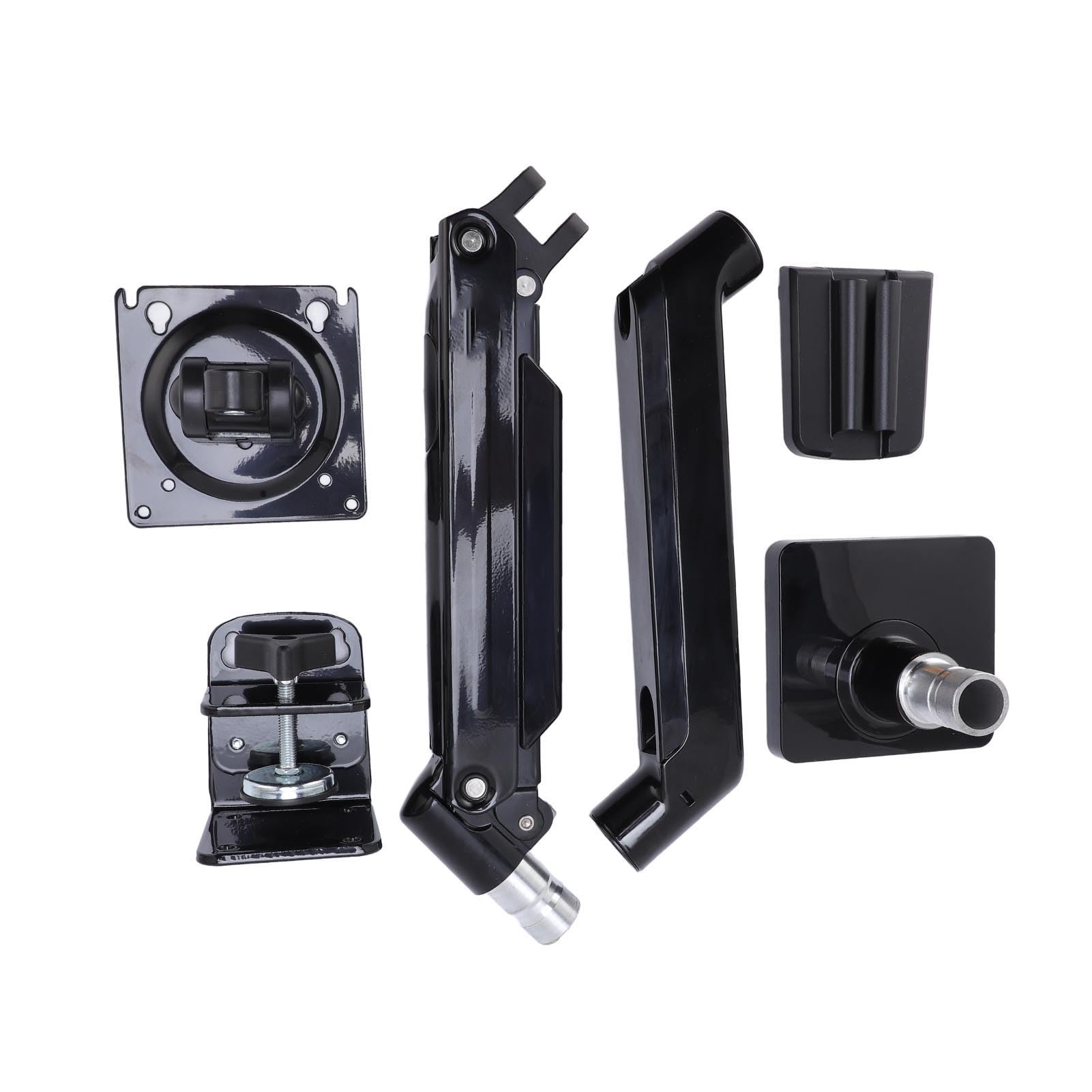 Aramox Uchwyt na Biurko ze Stopu Aluminium Uchwyt na Wyświetlacz Komputera ze Stopu Aluminium do Monitorów Od 27 do 40 Cali Od 2 12 Kg Stojak VESA z możliwością Obrotu o 360 Stopni Programowania