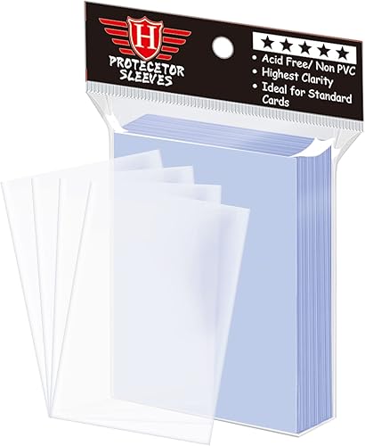 100 fundas transparentes para tarjetas intercambiables, fundas de plástico suave para tarjetas de béisbol, tarjetas deportivas, tarjetas de juego disponible en Yaxa Mexico