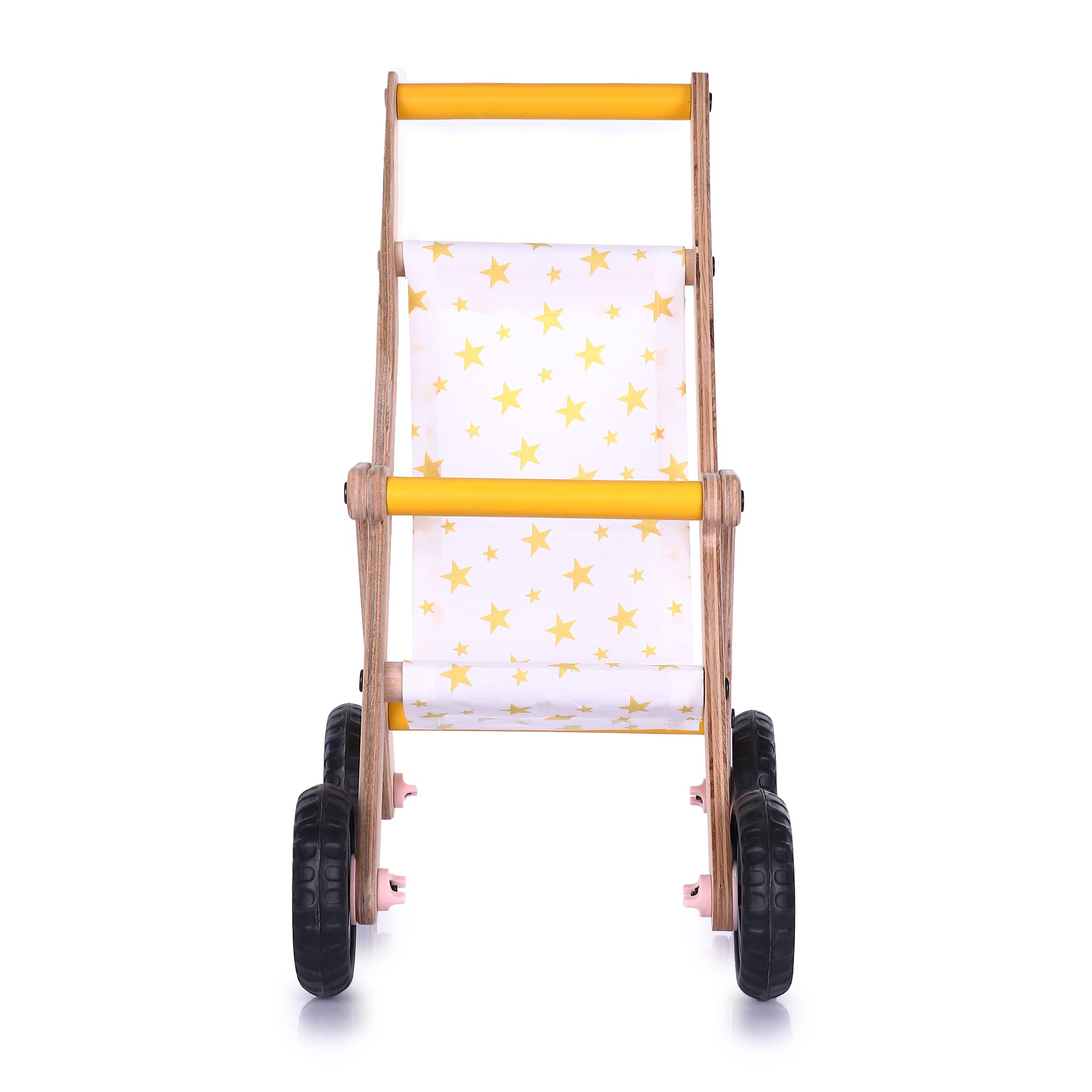 Favor Poussette en Bois pour poupées, Poussette de poupée de Style rétro pour bébés, Jouets de crèche Montessori et marchette pour bébé, Jouet de Poussette en Bois