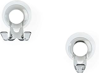 Better Living Products Impress Suction Hook Set, 2 Hook Set, Bathroom and Shower Organizing Hooks, Smoke Grey, 2.25" x 1.75" x 3"