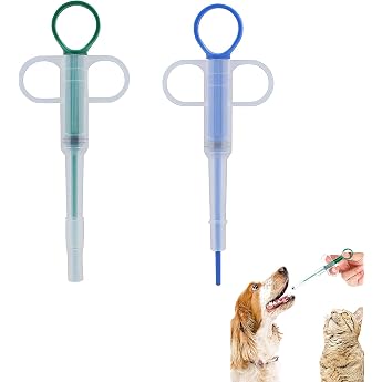 Pack of 2 pill dispensers for cats pill assist cat cat deworm medication feeder tablet feeder for cats and small dogs