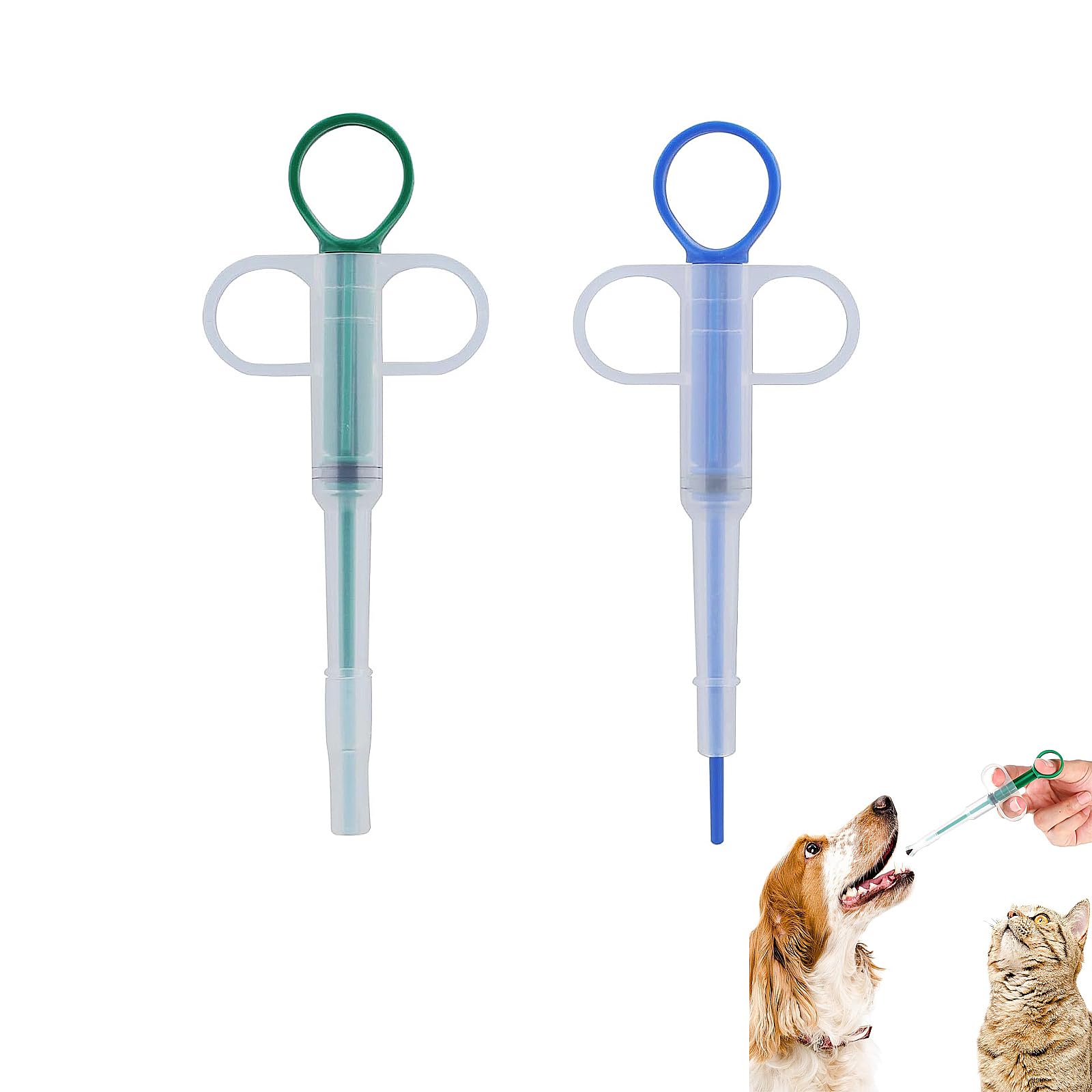 YUGUOLAN 2 Stücke Tabletteneingeber Katze, Tablettengeber Für Katzen, Pill Assist Katze, Katze Entwurmen, Medikamenten Feeder, Tablette Feeder, Für Katzen Und Kleine Hunde