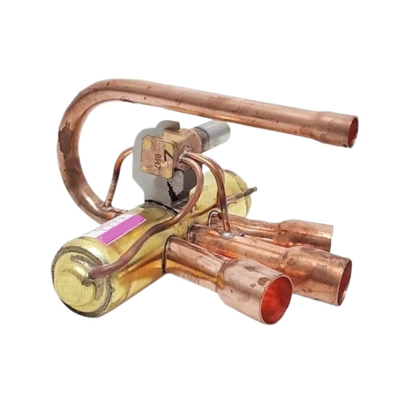 AFUWICFZO Four Way Reversing Valve With Coil SHF-9H-35U-P For Air Conditioner 4-Way Solenoid Valve Conditioning Spare Parts
