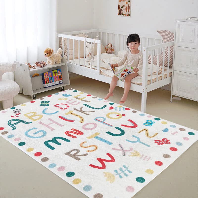 LIULA Children Educational Learning Area Rug 2.6' x 4',Kids Playroom Rug-Soft Alphabet Nursery Rug for Bedroom-Playtime Collection, Learning & Game Carpet for Classroom,Best Shower Gift