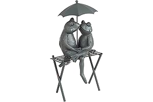 🐸 Enchanted Garden Oasis: Pure Garden's Romantic Frog Couple Statuary