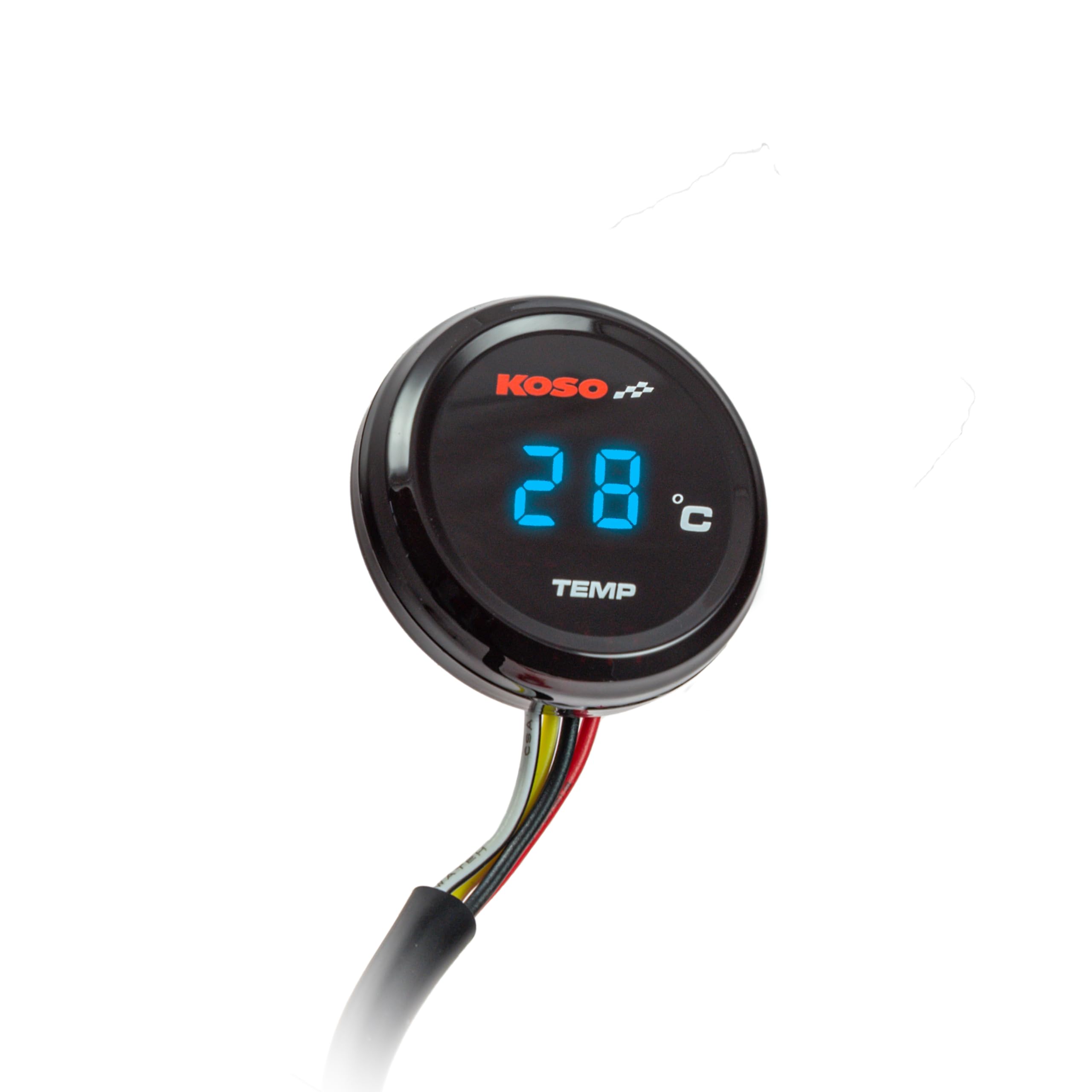 KOSO 10007187 Universal Motorrad Coin Thermometer Öl-Wasser-Temperatur Roller Quad