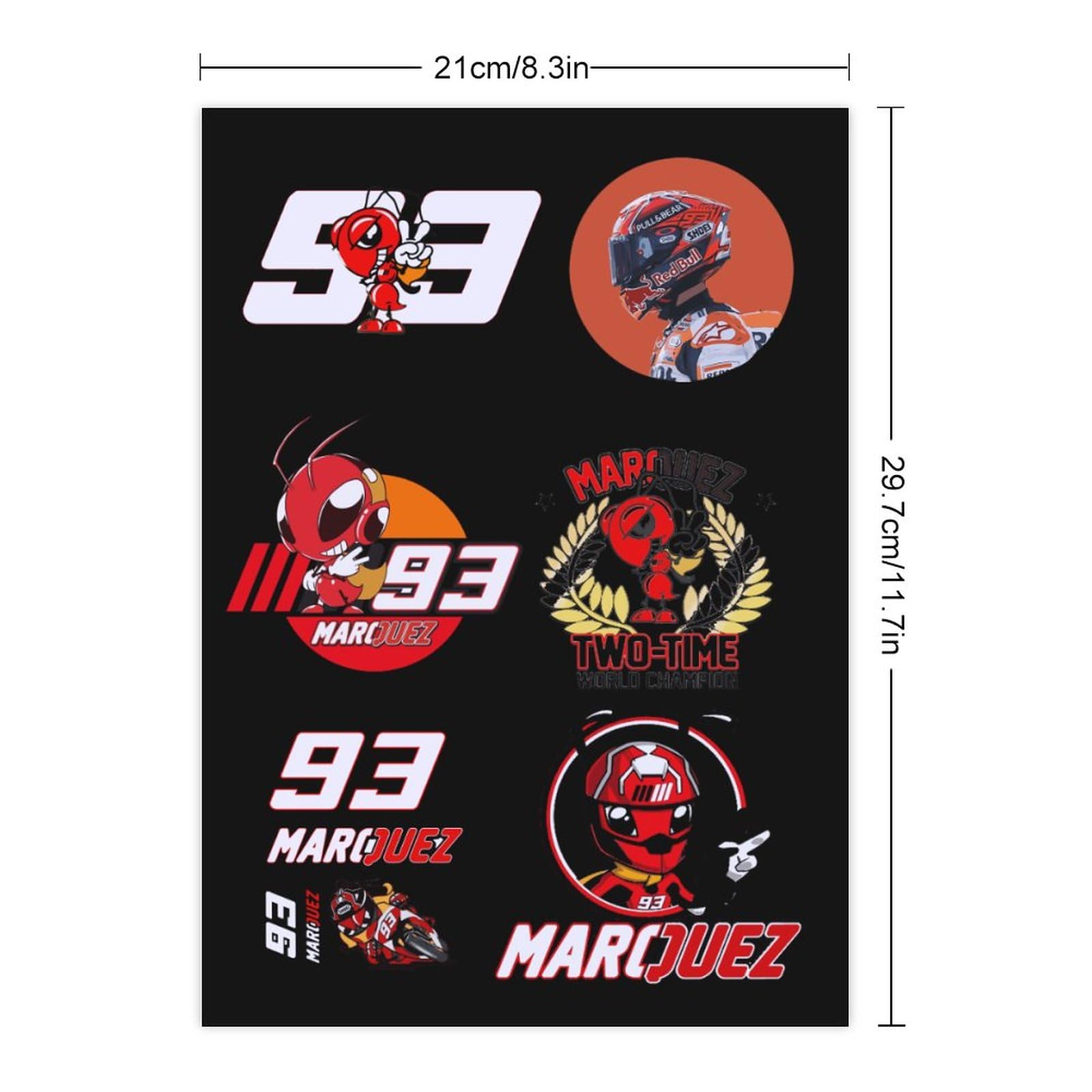 Amazon.co.jp: ステッカーセット マルク・マルケス Motogp 93 マルク