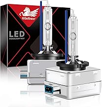 WinPower D8S Ampoule Xenon 35W Ampoules Voiture de Phares 8000K Bleu Froid Lampe à Décharge 12V HID kit de Conversion, 2 Ampoules