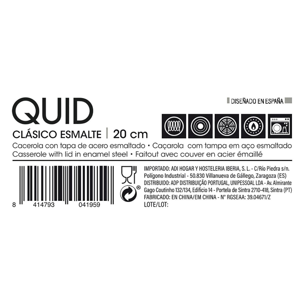 Quid classico-Pentola con coperchio 20 cm