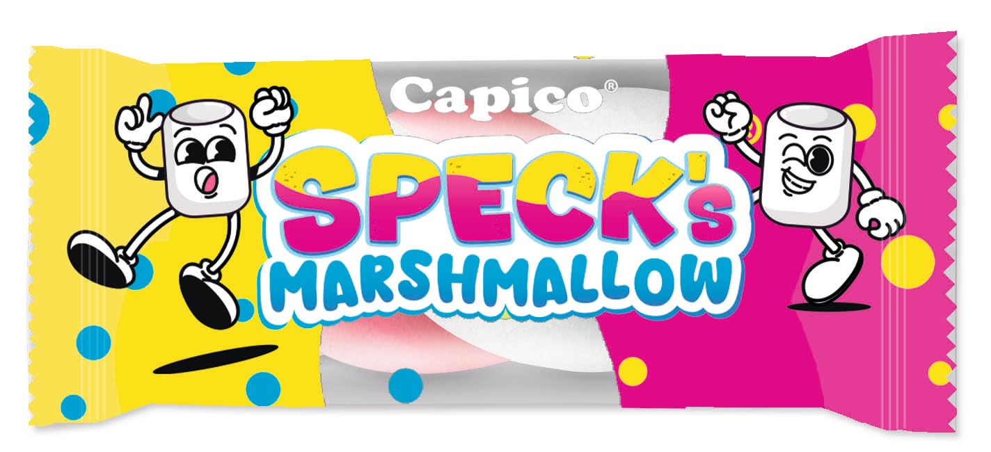 Capico Specks - gezuckerte Marshmellows, Wurfmaterial für Karneval und Fasching 1200 Stück (3600g)
