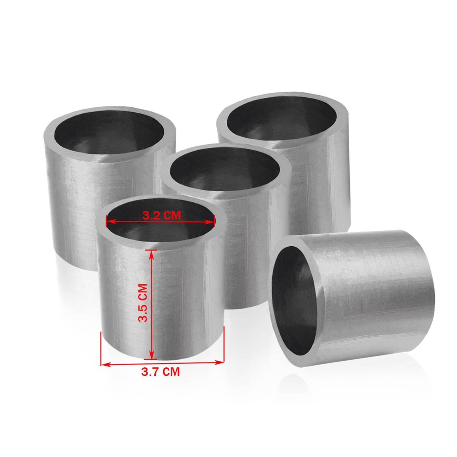 WORSHIP 1 stück / 2 stück / 5 stücke Auspuffrohrdichtung Schalldämpfer Dichtung Schalldämpfer Zubehör Ersatzteil Fit for Vespa GTS GTV IE GT S Super 125 250 300 CCM (Color : 5 pcs)