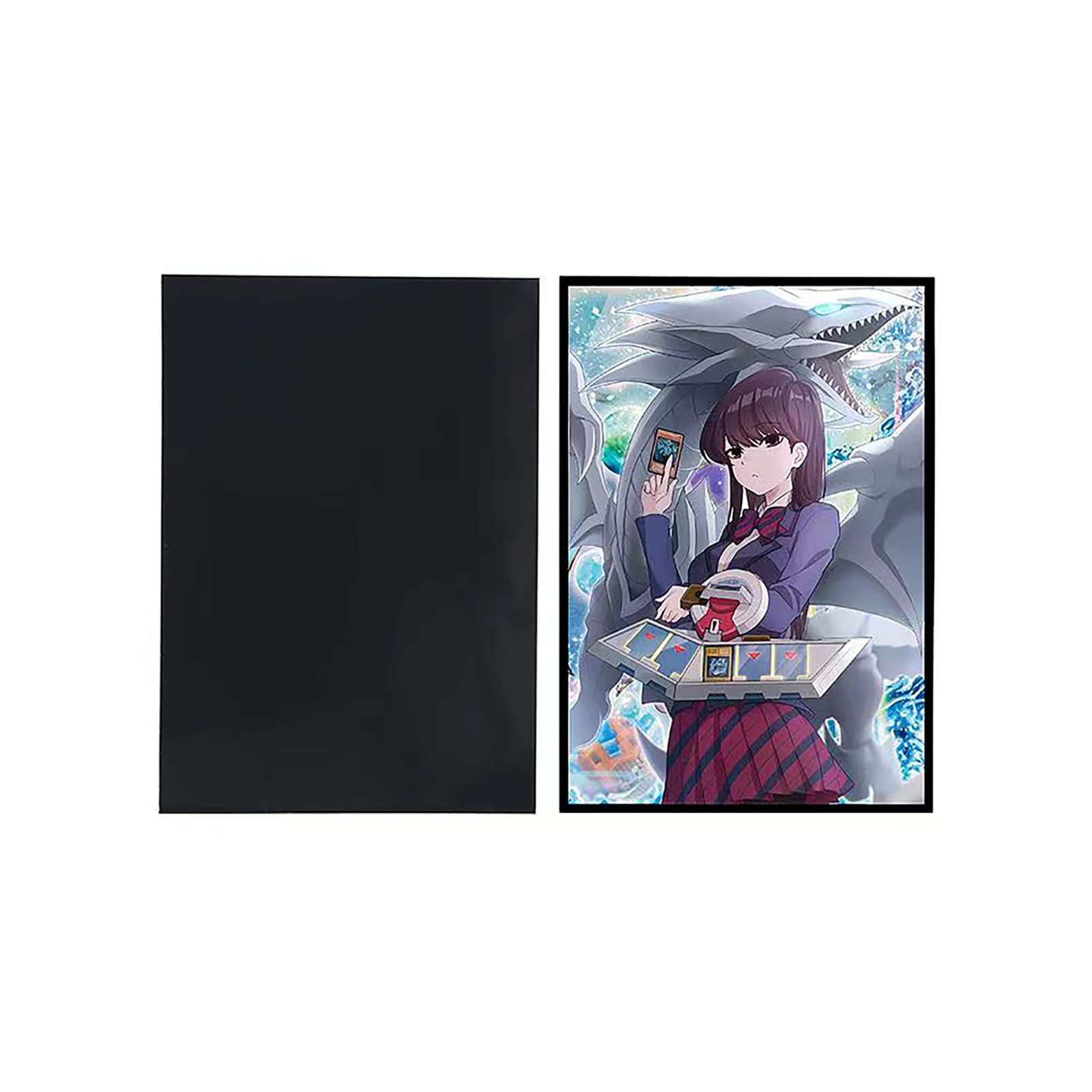 Amazon.com: 50ct Holographic Flashing (Blue-Eyes White Dragon) Top Loading  Trading Card Sleeves Deck Protector for YuGiOh/Japanese Sized Cards 63x90mm  (A03) : Toys & Games