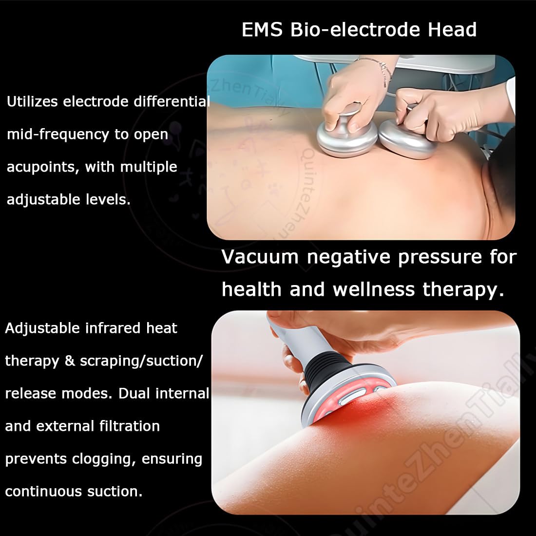 Macchina Multifunzione Bellezza Vuoto 80k,Macchina Perdita Peso EMS,Macchinas Professionale Scultura Corpo Estetico 11 in 1,per Dimagrimento,Antirughe,Modellamento Estetico B