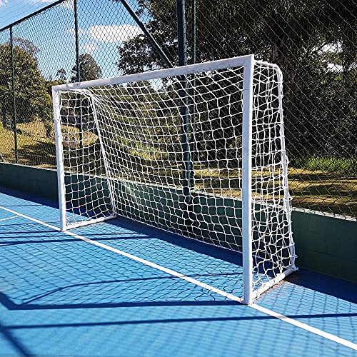 Par de Rede para Trave de Gol Futsal Fio 8 Caixote Nylon Futebol de Salão