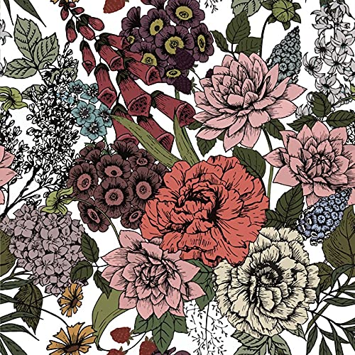 Papier peint auto-adhésif fleurs d'automne pour cuisine et meuble - 3
