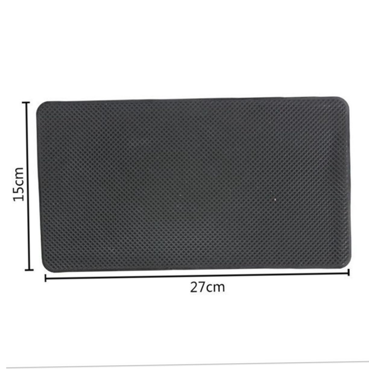 ERINGOGO Non Slip Car Dashboard Organizer Pad Skid Mat for Phones Keys Sunglasses Removable Washable Temperature Resistant Black