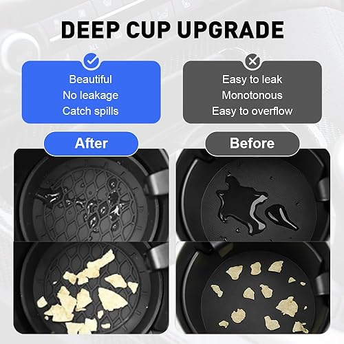 Miniatura 6 de Portavasos para automóvil, soporte de silicona mejorado 2025, protector de bebidas para fijar tazas de agua y bebidas, accesorios de inserción de