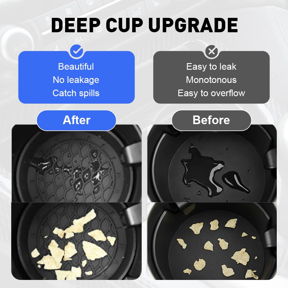 2025 New Durable Car Cup Holder Coaster Upgrade Multifunctional Silicone Cup Holders Insert Non-Slip Car Interior Accessory Universal — view 6