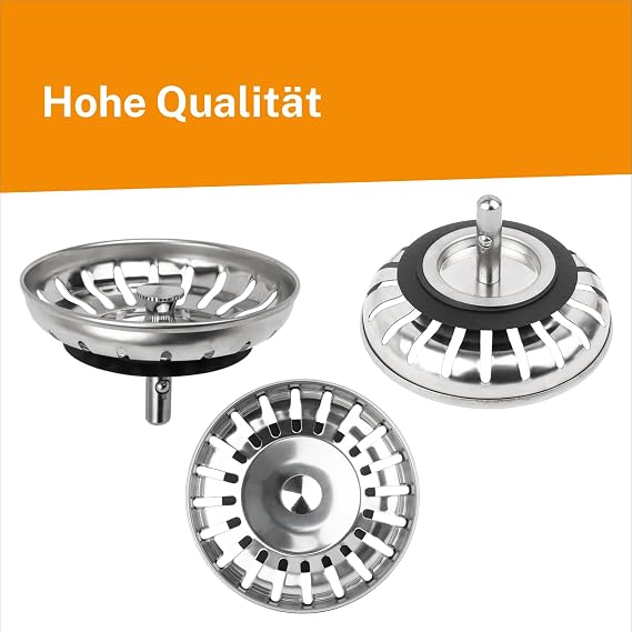 Universal Sink Plug 80 mm Strainer Basket Sink Plug
