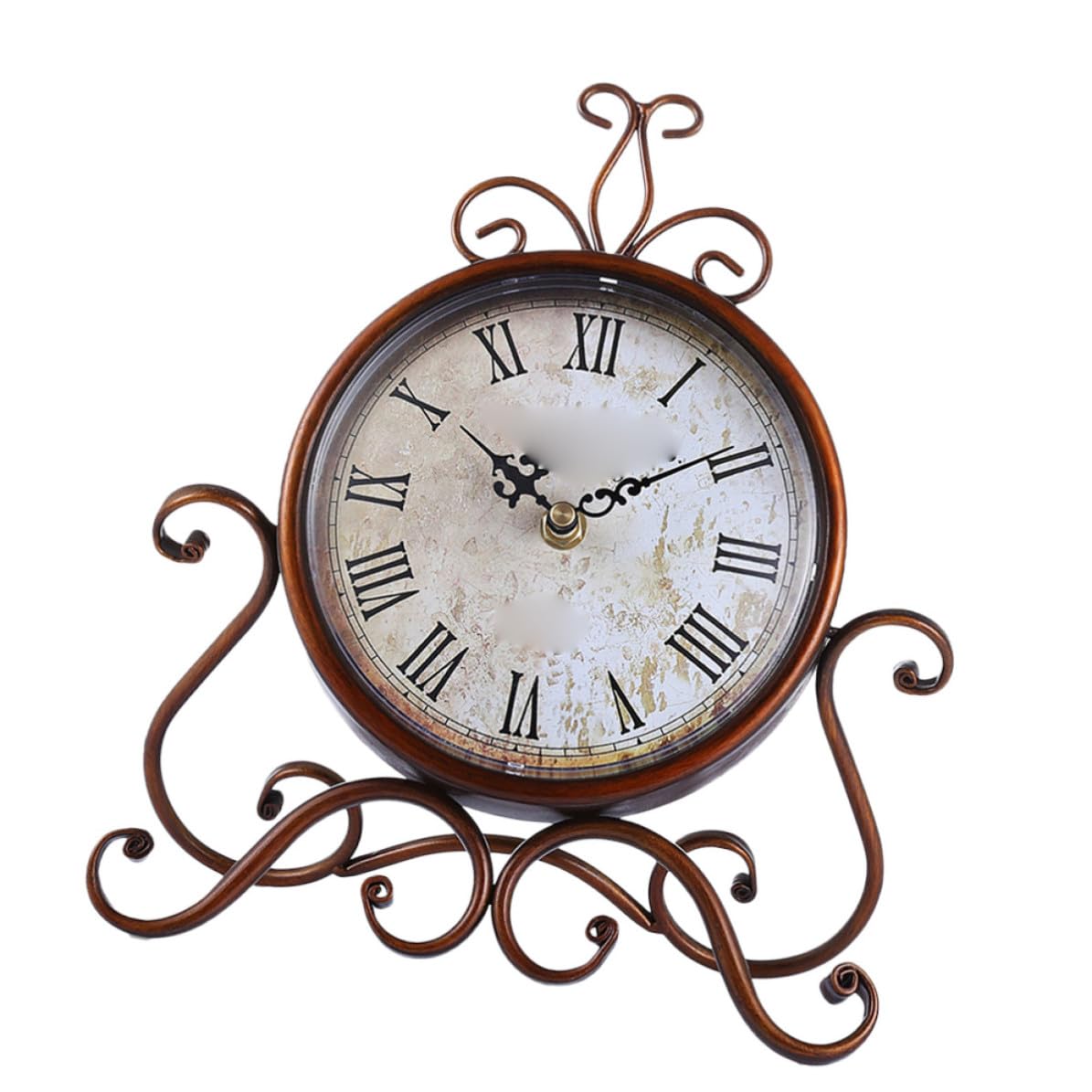 Reloj silencioso de mesa estilo antiguo para decorar escritorios sin ruido