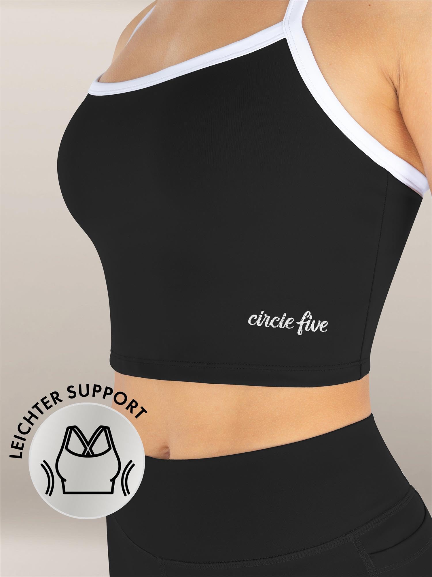 normani Damen Sport-Tank Top 2er-Set – Mit herausnehmbaren Cups & gekreuzten Spaghettiträgern – Bequem, atmungsaktiv & für Yoga, Fitness & Training