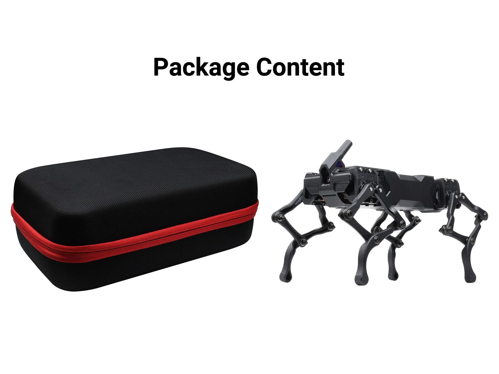 Waveshare WAVEGO 12-DOF Bionic Dog-Like Robot Open Source for ESP32 and PI4B Facial Recognition Color Tracking Motion Detection Basic Kit (Fully Assembled)