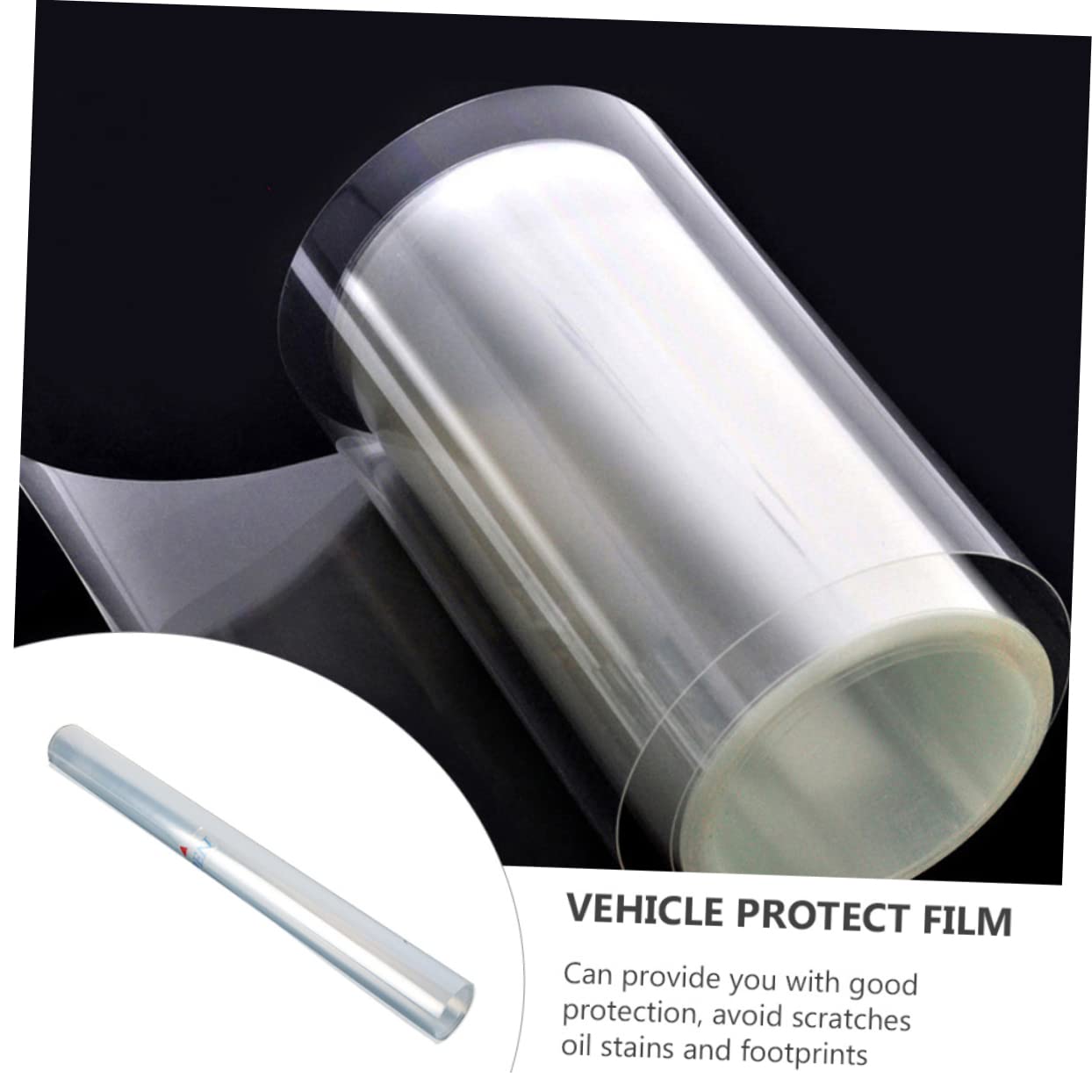 Pellicola Protettiva Adesivo in PVC Auto Trasparente Resistente al Calore per Protezione Carrozzeria e Battitacco, per Auto