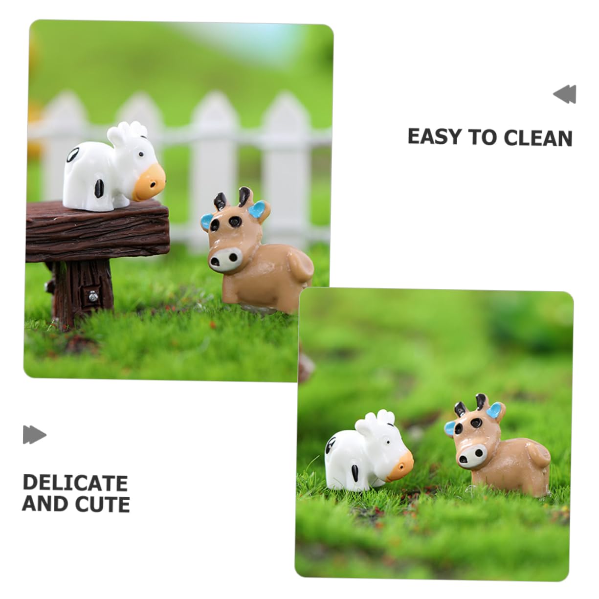 CAXUSD 20stcke Mini Kuhfiguren Aus Harz DIY Kuh Dekorationen Fr Garten  Und Balkon Kleine Gartendekorationen Als Kuh Ornament Bonsai Kuhfiguren Fr  Gartenpflege : Amazon.de: Garten