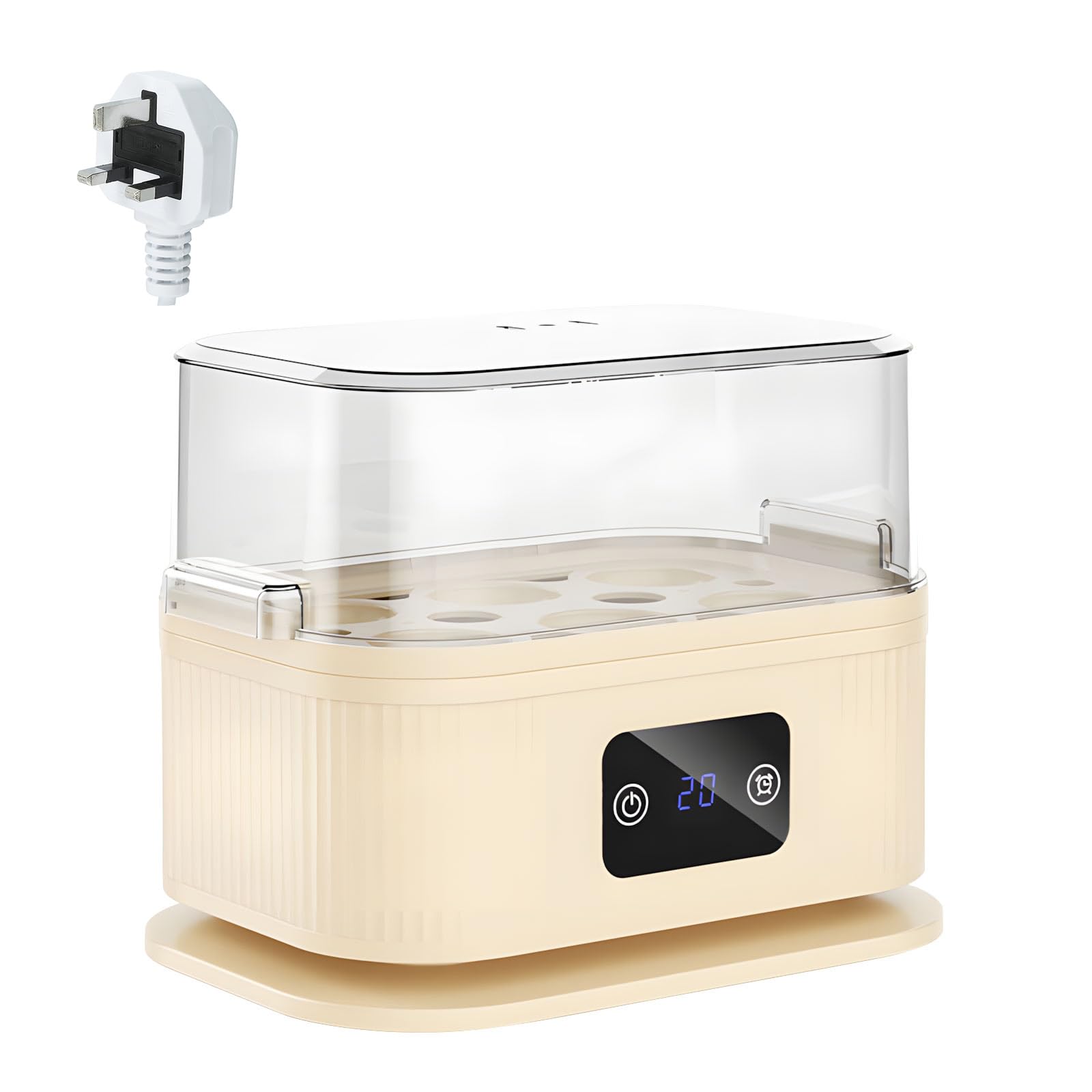 CAZSTYK 6 Capacity Electric Oval Cooker for Perfect Soft or Firm Prepared Ovals with Auto Shut Off and Buzzer Buzzer Alert Oocyte Boiler