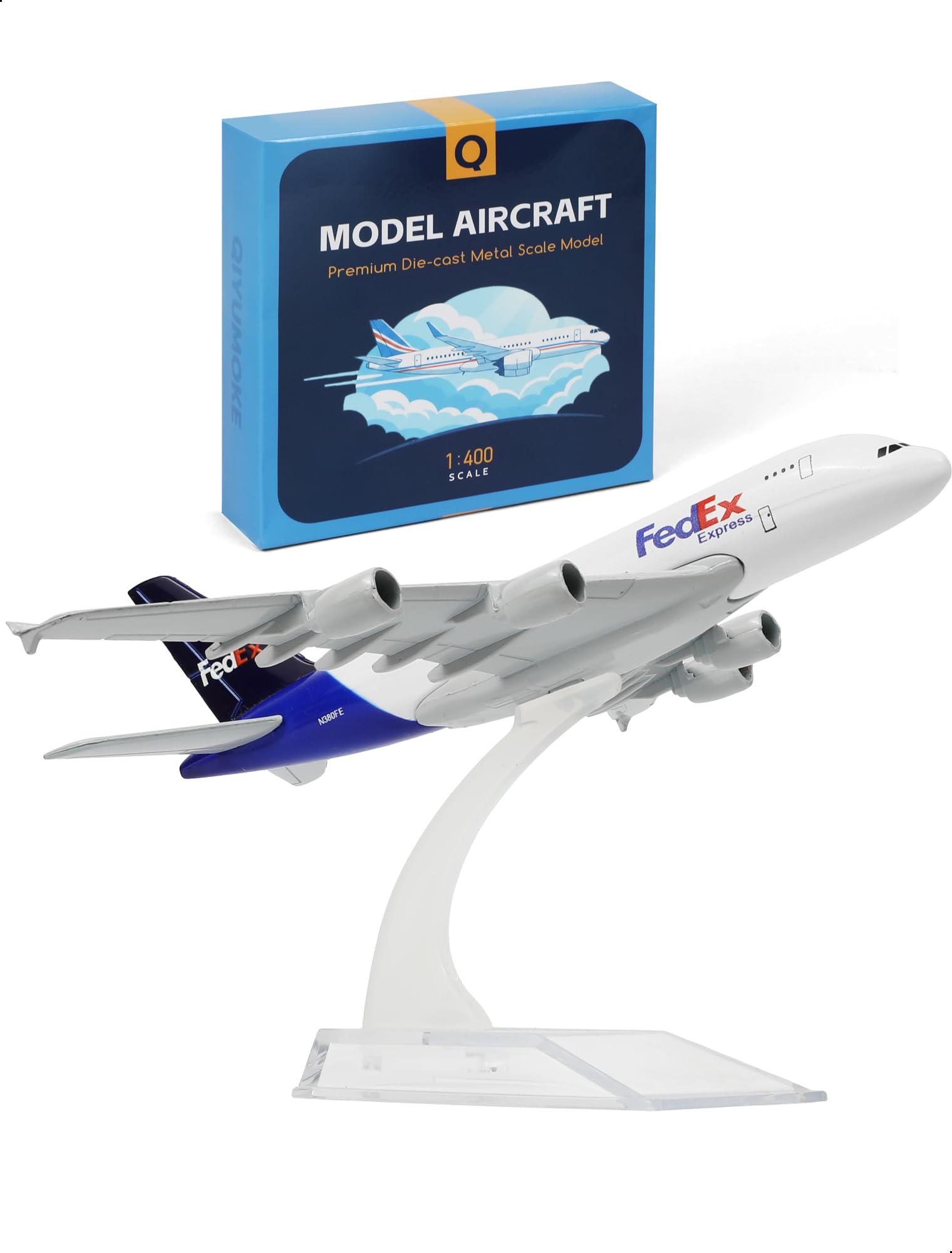Amazon.co.jp: 1/400 A380 モデル飛行機 FedEx ダイキャストメタル
