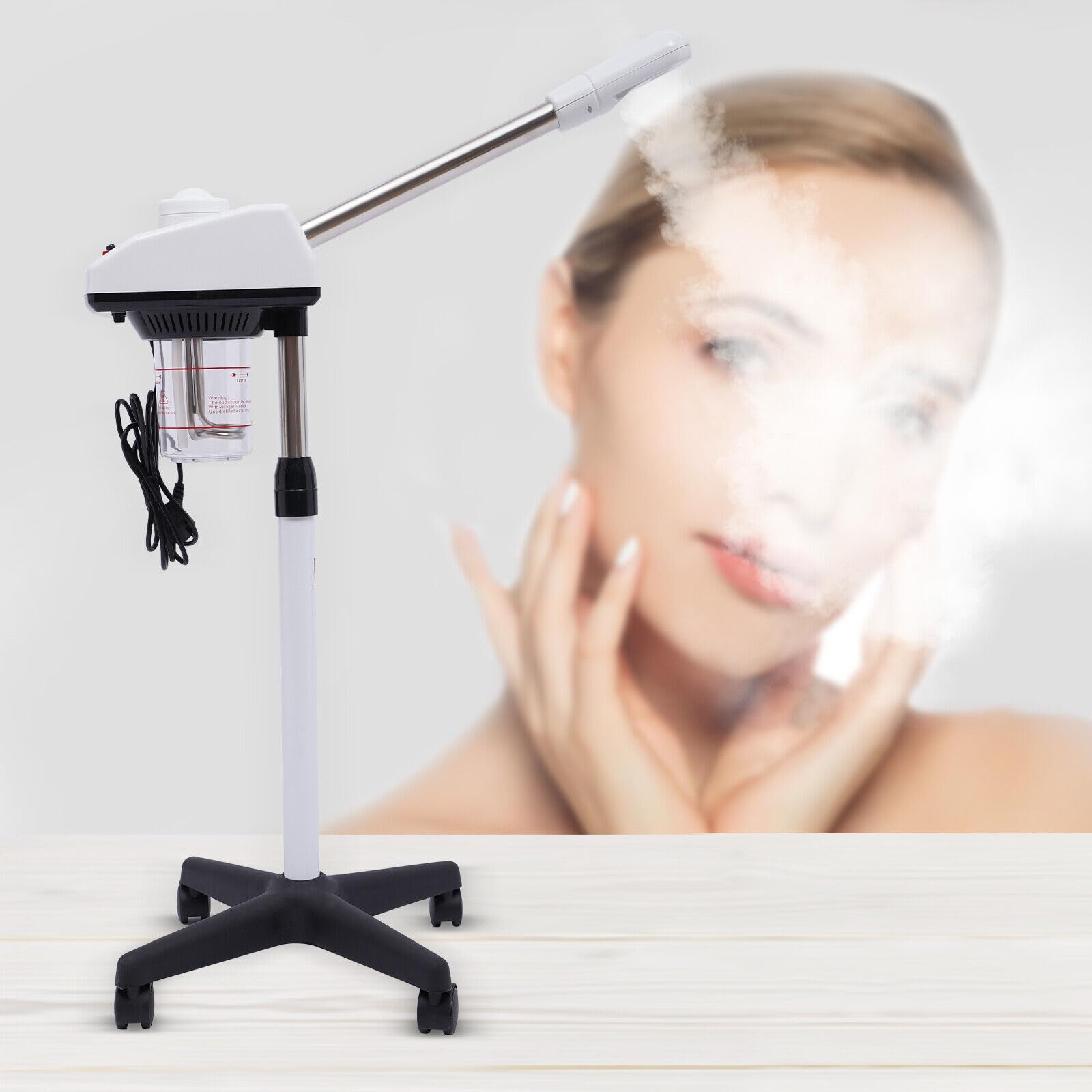 Vapozone Ästhetischer professioneller Dampfreiniger 750 W für Gesicht, Nano-Ozon, höhenverstellbar, Hydrafacial, Sauna, Gesichtsreinigung, Luftbefeuchter, Pflege für Spa, Schönheitssalon