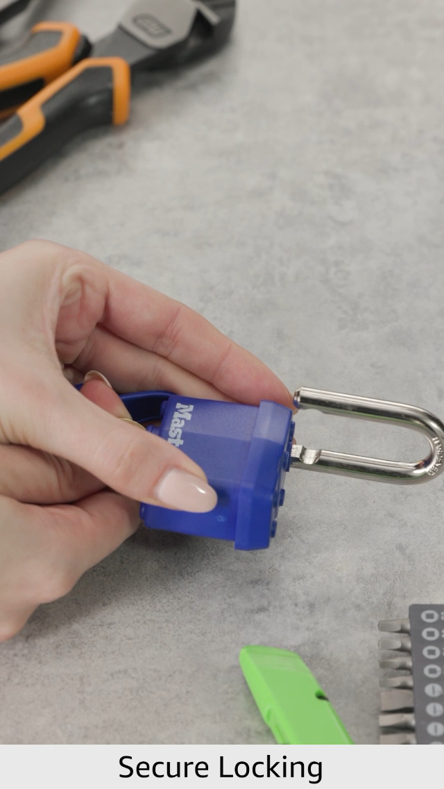 Master Lock 312TRI Laminated Padlock with Key & Thermoplastic